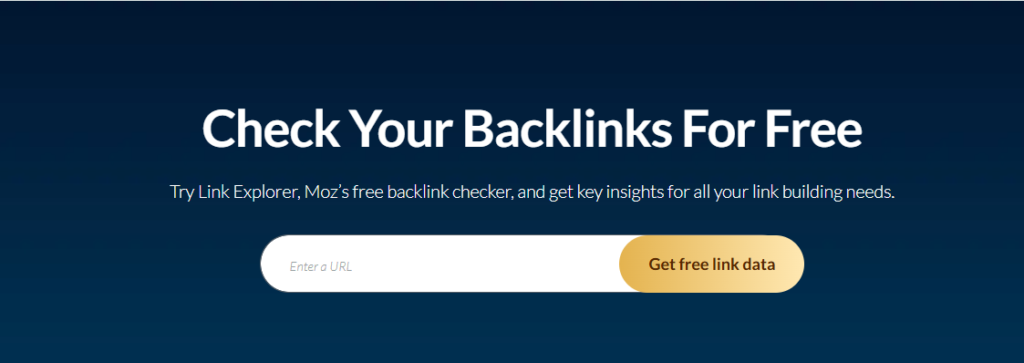 Moz link explorer Moz link explorer