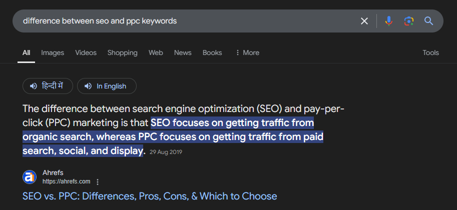 Optimize for featured snippets Optimize for featured snippets